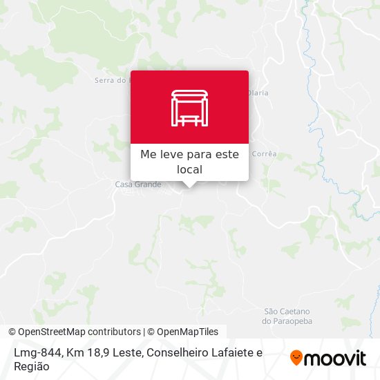 Lmg-844, Km 18,9 Leste mapa