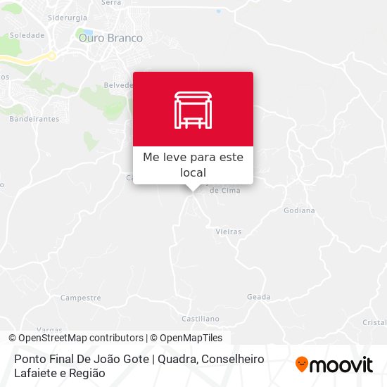Ponto Final De João Gote | Quadra mapa