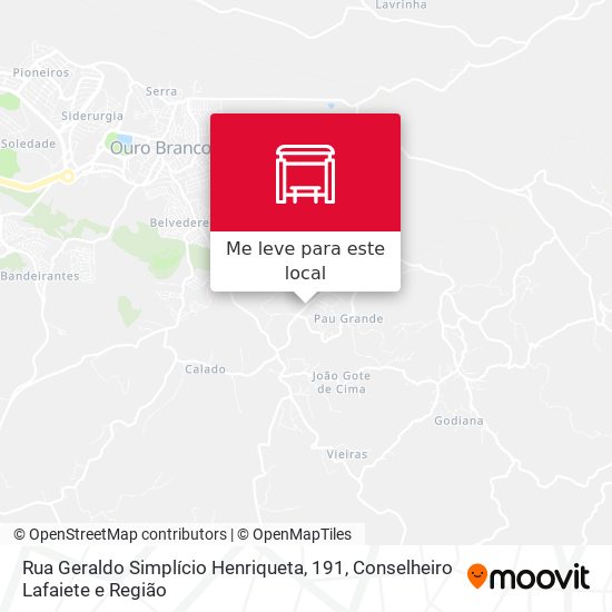 Rua Geraldo Simplício Henriqueta, 191 mapa