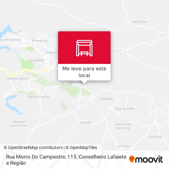 Rua Morro Do Campestre, 115 mapa