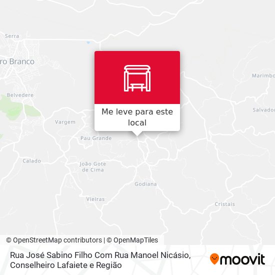 Rua José Sabino Filho Com Rua Manoel Nicásio mapa