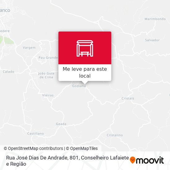 Rua José Dias De Andrade, 801 mapa