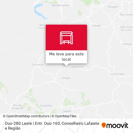 Ouo-280 Leste | Entr. Ouo-160 mapa