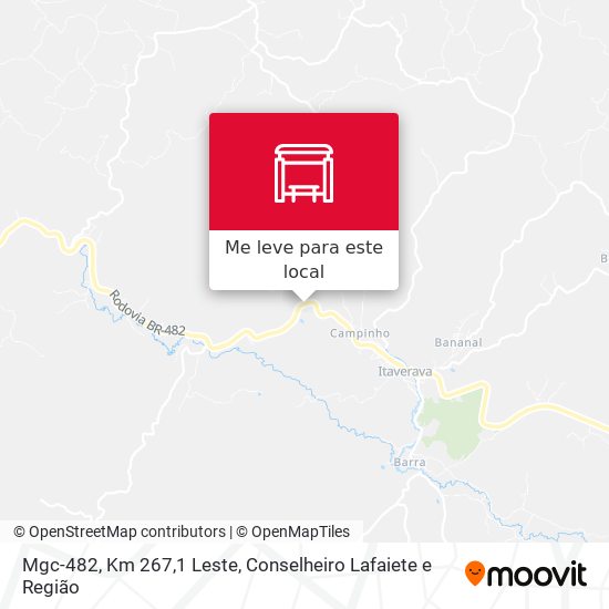 Mgc-482, Km 267,1 Leste mapa