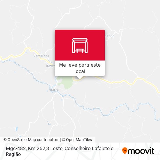 Mgc-482, Km 262,3 Leste mapa