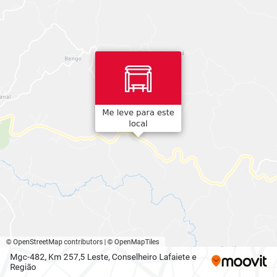 Mgc-482, Km 257,5 Leste mapa
