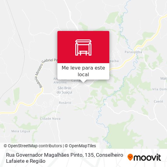 Rua Governador Magalhães Pinto, 135 mapa