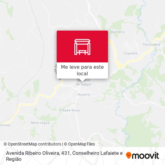 Avenida Ribeiro Oliveira, 431 mapa