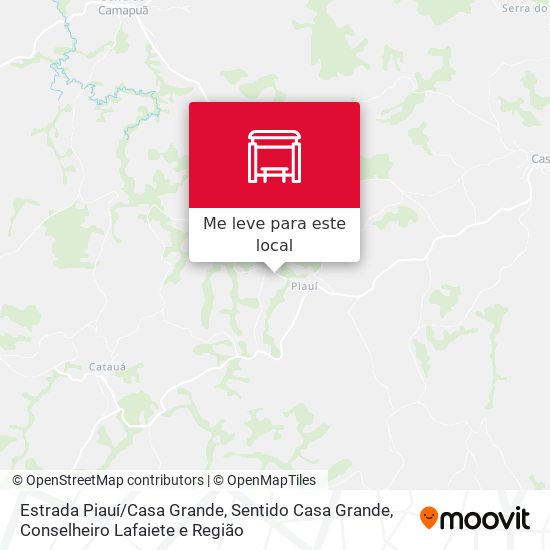 Estrada Piauí / Casa Grande, Sentido Casa Grande mapa