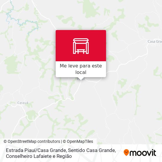Estrada Piauí / Casa Grande, Sentido Casa Grande mapa