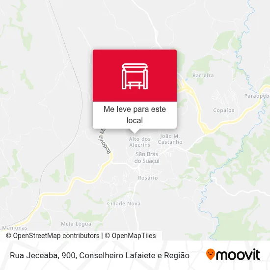 Rua Jeceaba, 900 mapa