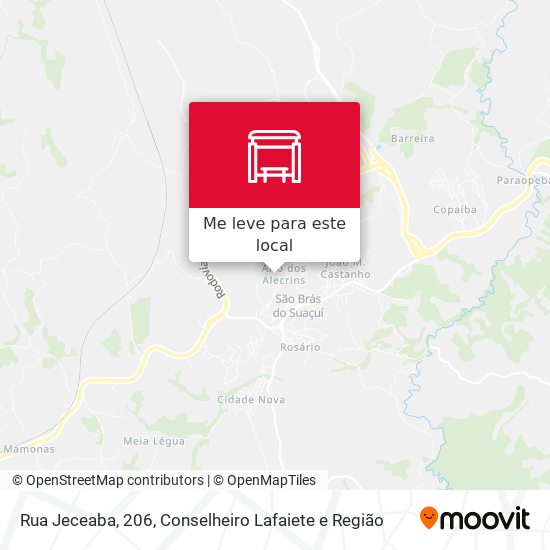 Rua Jeceaba, 206 mapa