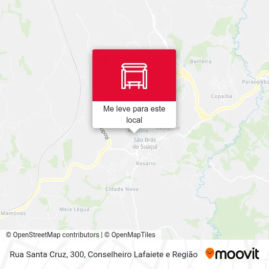 Rua Santa Cruz, 300 mapa