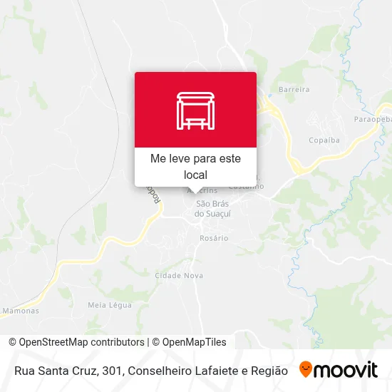 Rua Santa Cruz, 301 mapa