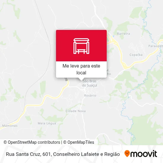 Rua Santa Cruz, 601 mapa