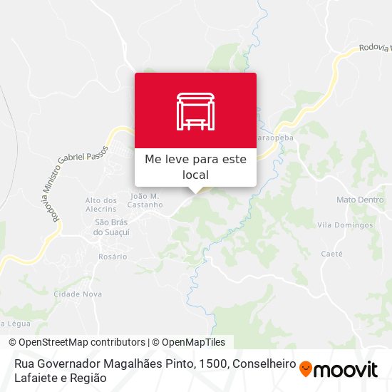 Rua Governador Magalhães Pinto, 1500 mapa