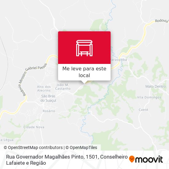 Rua Governador Magalhães Pinto, 1501 mapa