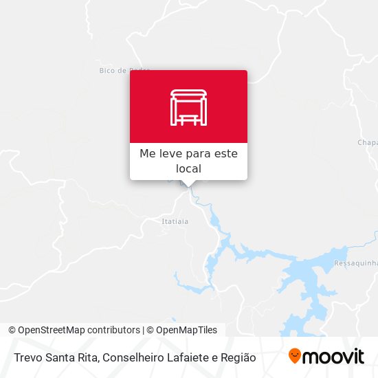 Trevo Santa Rita mapa