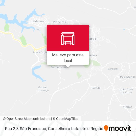 Rua 2.3 São Francisco mapa