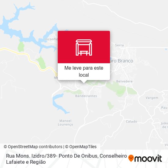 Rua Mons. Izidro / 389- Ponto De Onibus mapa