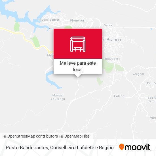 Posto Bandeirantes mapa