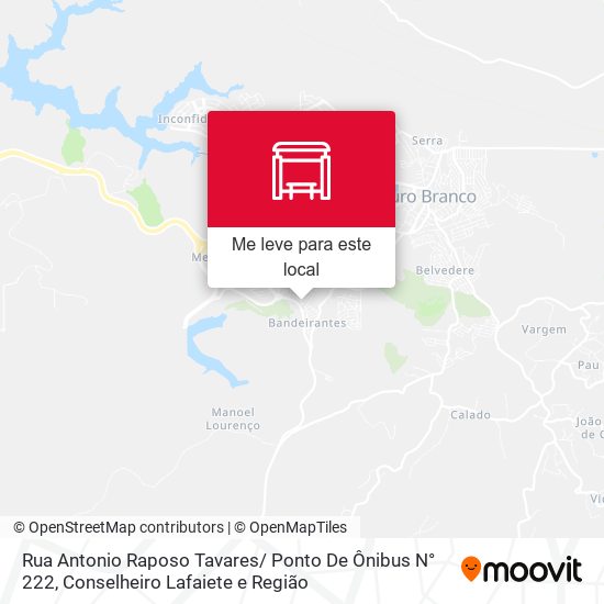 Rua Antonio Raposo Tavares/ Ponto De Ônibus N° 222 mapa