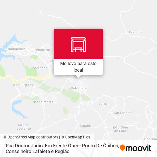 Rua Doutor Jadir/ Em Frente  Obec- Ponto De Ônibus mapa