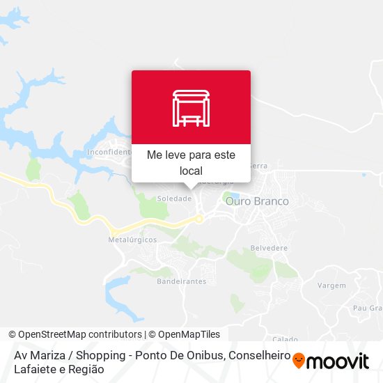 Av Mariza / Shopping - Ponto De Onibus mapa