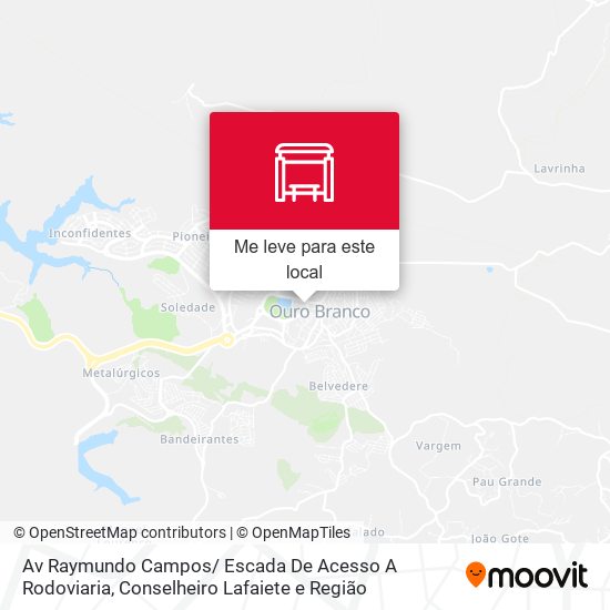 Av Raymundo Campos/ Escada De Acesso A Rodoviaria mapa