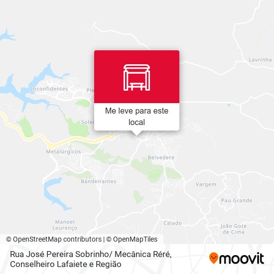Rua José Pereira Sobrinho/ Mecânica Réré mapa
