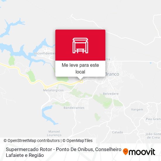 Supermercado Rotor - Ponto De Onibus mapa