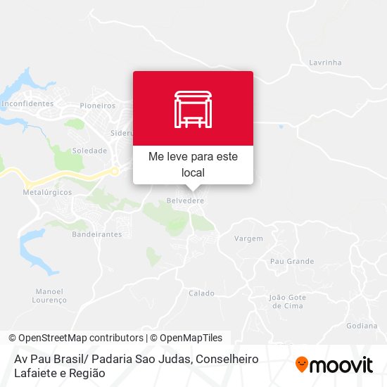 Av Pau Brasil/ Padaria Sao Judas mapa