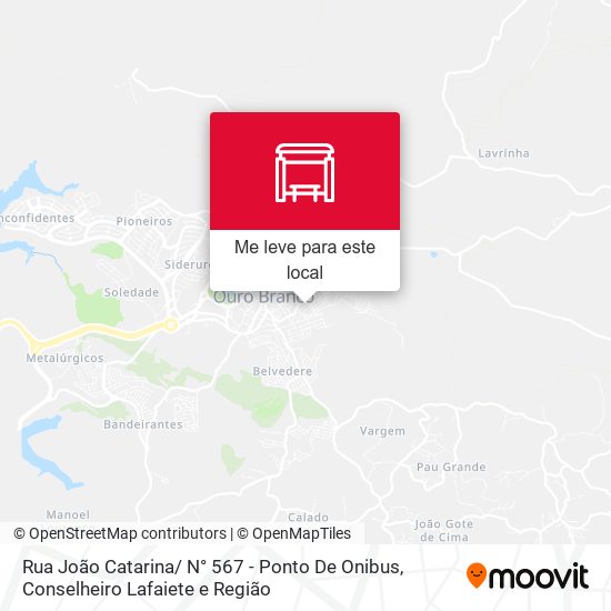Rua João Catarina/ N° 567 - Ponto De Onibus mapa