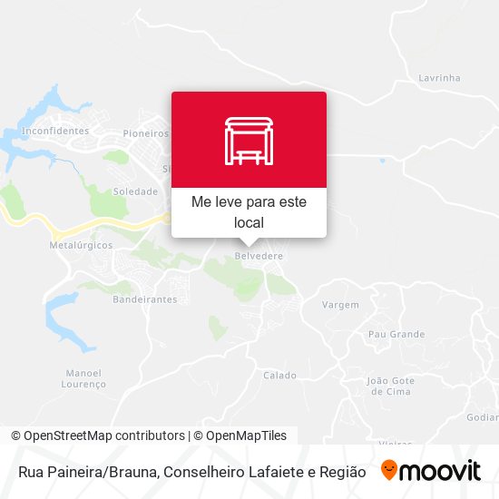 Rua Paineira/Brauna mapa
