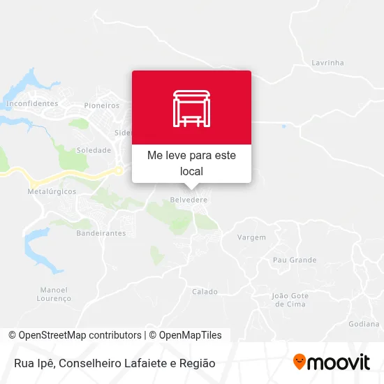 Rua Ipê mapa