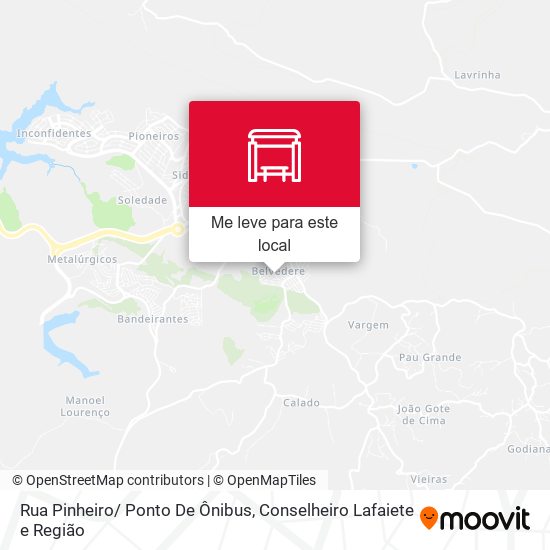 Rua Pinheiro/ Ponto De Ônibus mapa