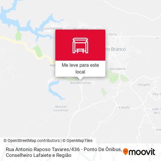 Rua Antonio Raposo Tavares / 436 -  Ponto De Ônibus mapa