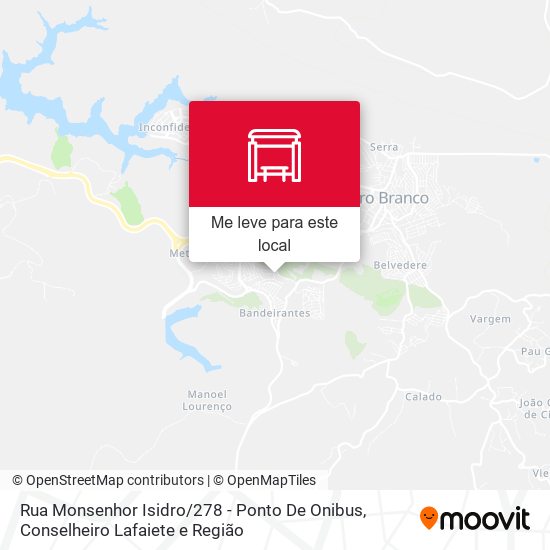 Rua Monsenhor Isidro / 278 - Ponto De Onibus mapa