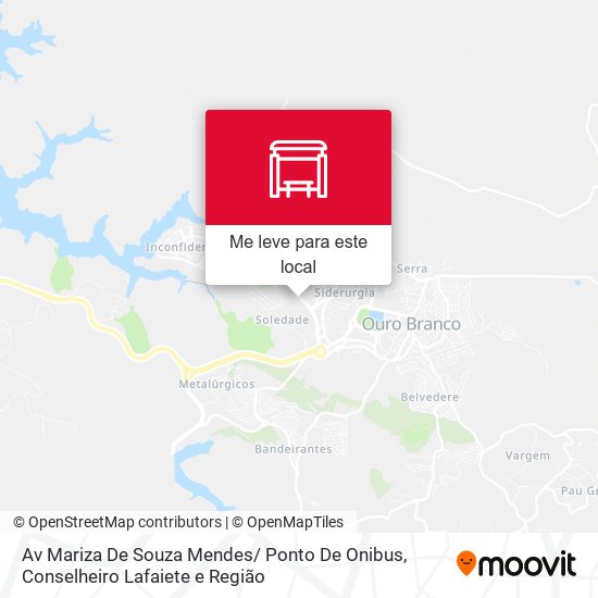 Av Mariza De Souza Mendes/ Ponto De Onibus mapa