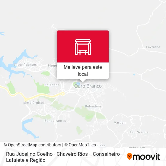 Rua Jucelino Coelho - Chaveiro  Rios - mapa