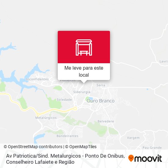 Av Patriotica / Sind. Metalurgicos - Ponto De Onibus mapa