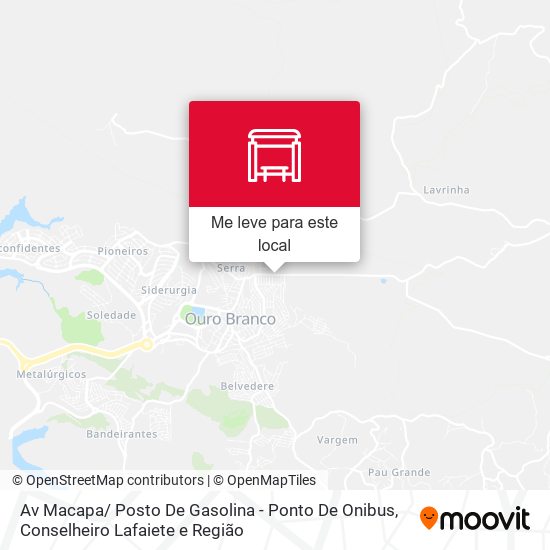 Av Macapa/ Posto De Gasolina - Ponto De Onibus mapa