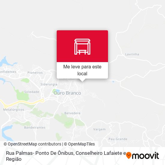 Rua Palmas- Ponto De Ônibus mapa