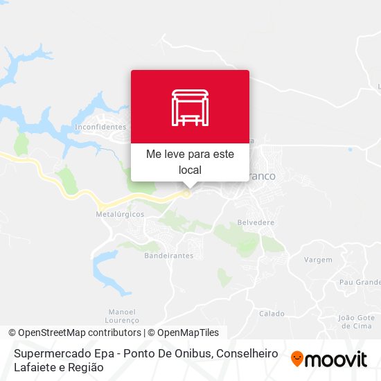 Supermercado Epa - Ponto De Onibus mapa