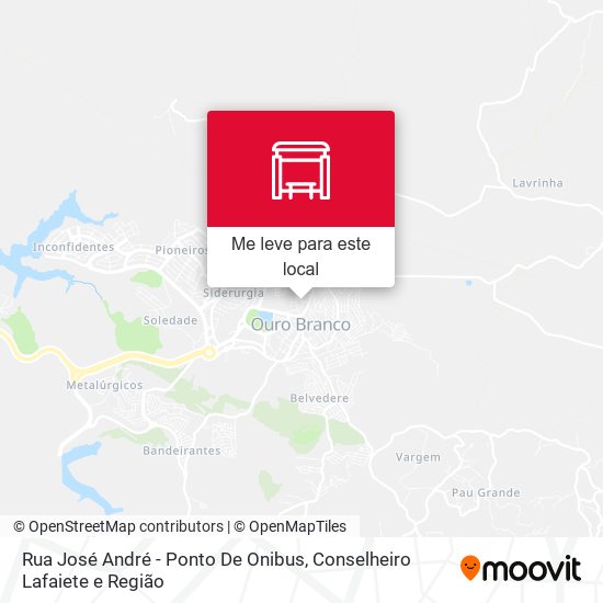 Rua José André - Ponto De Onibus mapa