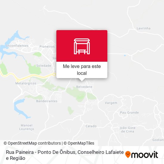 Rua Paineira - Ponto De Õnibus mapa