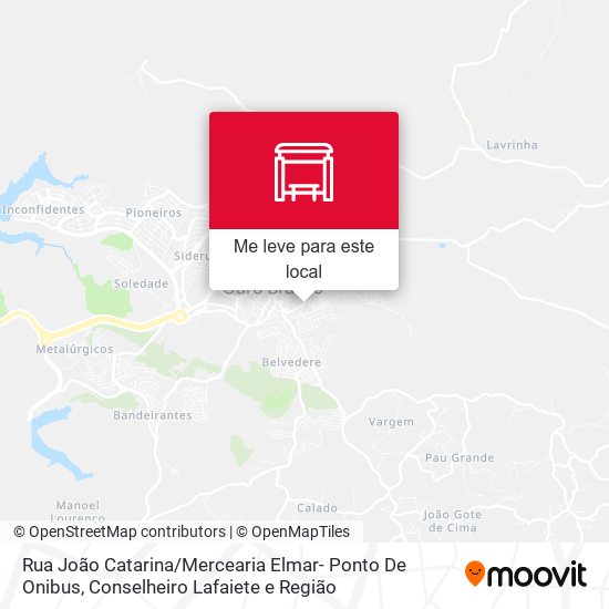 Rua João Catarina / Mercearia Elmar- Ponto De Onibus mapa