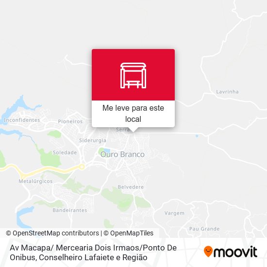 Av Macapa/ Mercearia Dois Irmaos / Ponto De Onibus mapa