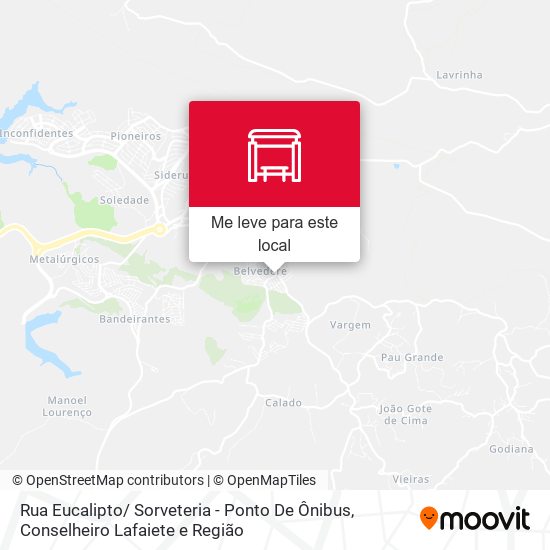 Rua Eucalipto/ Sorveteria - Ponto De Ônibus mapa