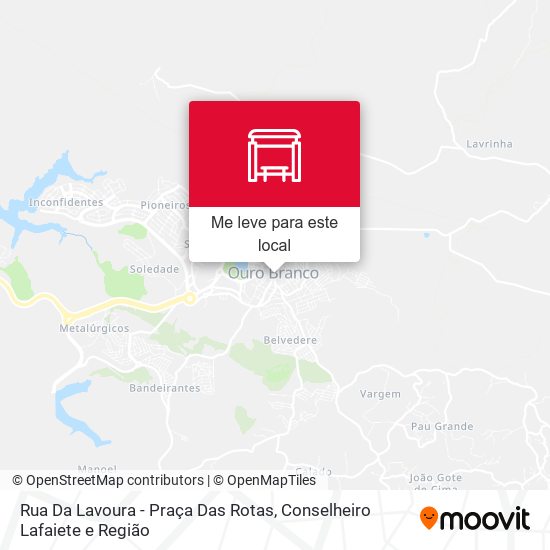Rua Da Lavoura - Praça Das Rotas mapa